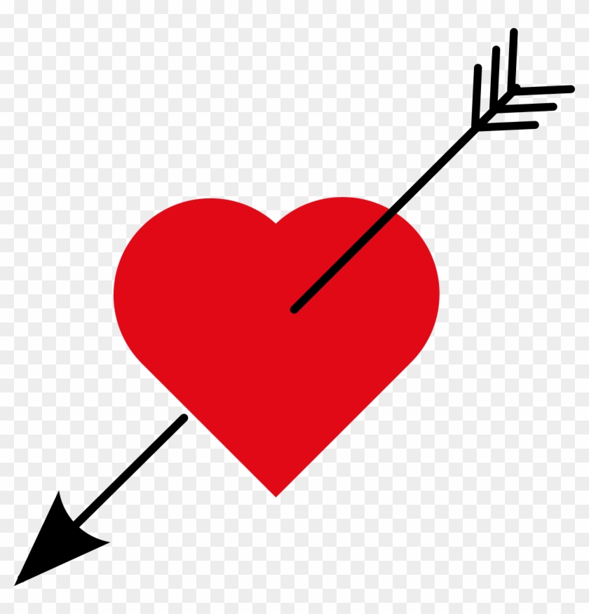 Open - Love Heart With Arrow #95691
