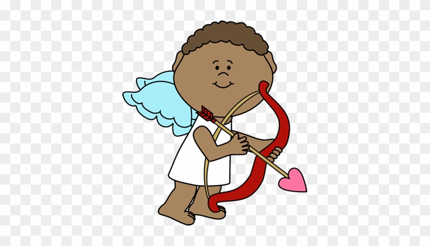 Cupid Aiming Arrow Clip Art - Clip Art #95805