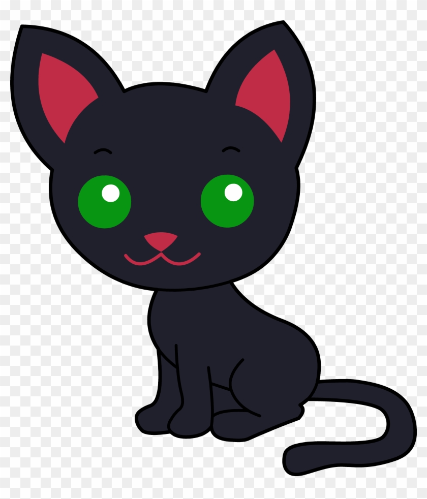 Cute Black Cat Clipart - Kitty Cat Clip Art #95977
