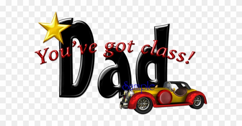 Classic Dad Word Art Red - Word Dad #96034