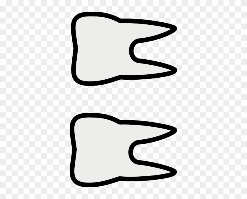 2 Teeth Clip Art - Two Front Teeth Clipart #96044