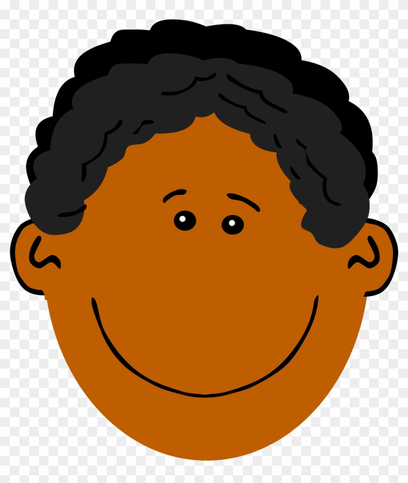 Clipart Dad With Dark Skin - Blonde Haired Boy Cartoon #96075