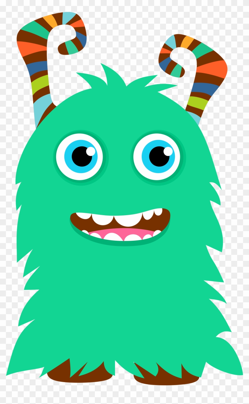 Little Monster Clip Art / Little Monster Clipart / - Cute Little Monster Clipart #96092