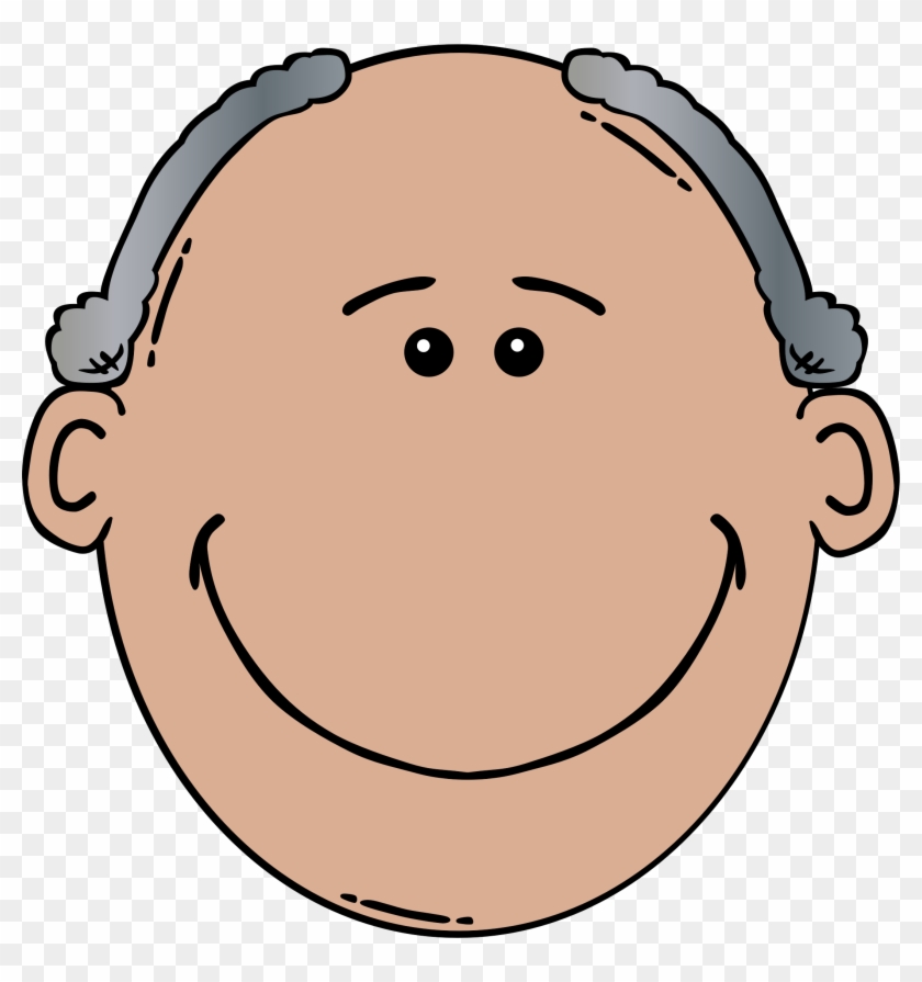 Father Face Clipart - Old Man Face Clipart #96099