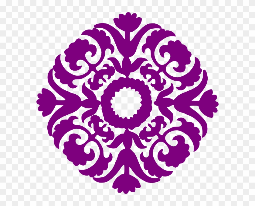 Damask Flourish Clip Art At Clker - Islamic Design #96156