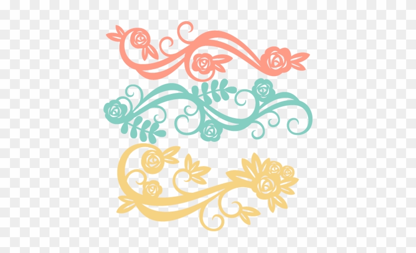 Flower Flourishes Svg Scrapbook Cut File Cute Clipart - Flower Svg File Free #96162