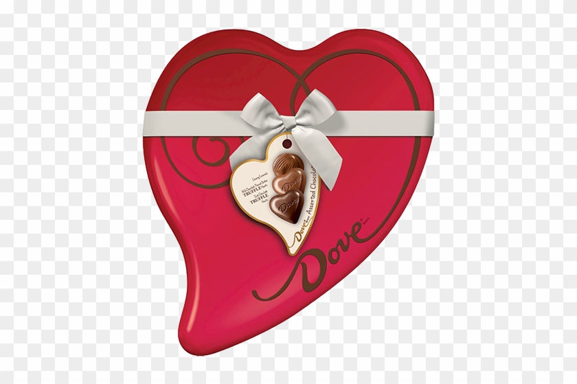 Dove Assorted Chocolates Heart Gift Tin - Dove Creamy Caramels, Milk Chocolate - 8.13 Oz #96306