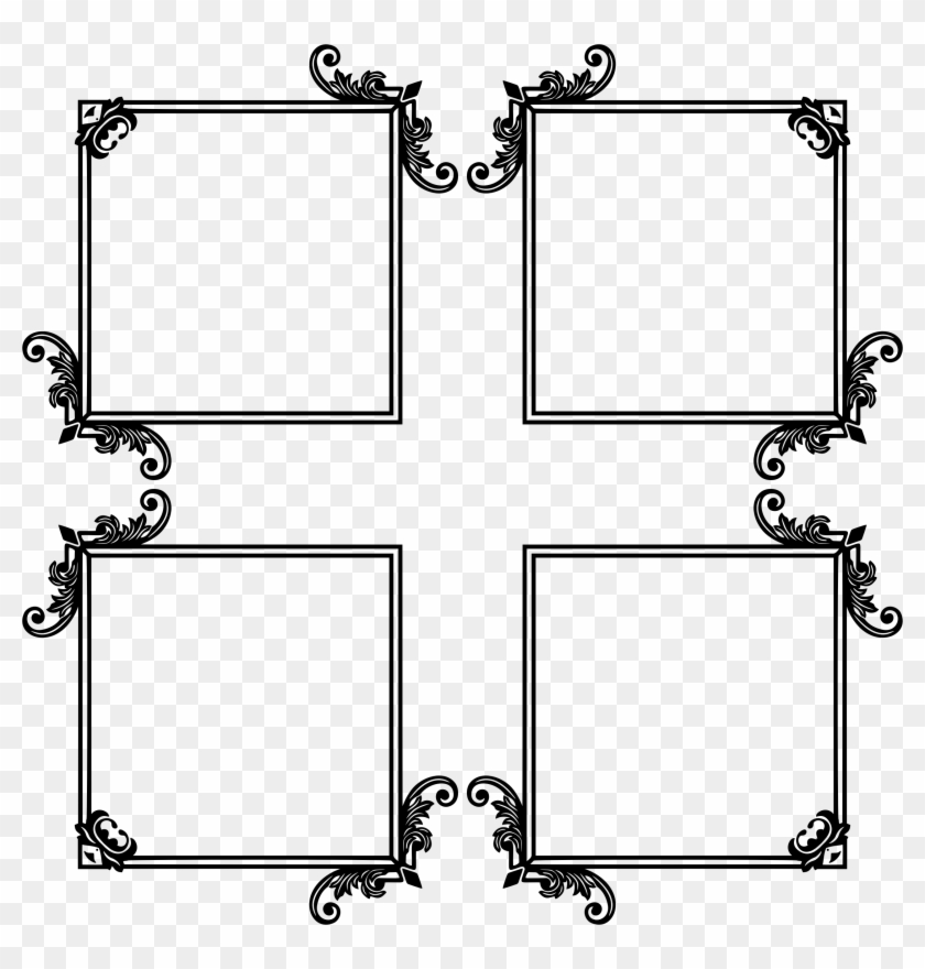 Ornamental Flourish Frame Extrapolated 3 - Diagram #96374