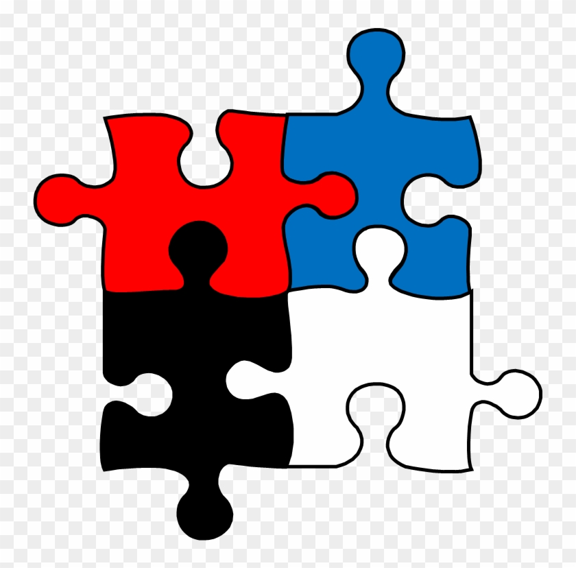 2 Piece Puzzle Template - Puzzle Piece #96585