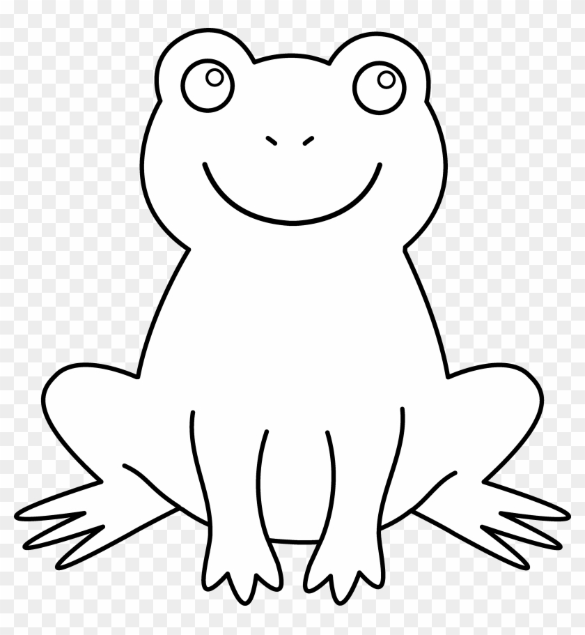 Frog Black And White Black And White Picture Of Frog - Outline Pictures Of Animals #96700