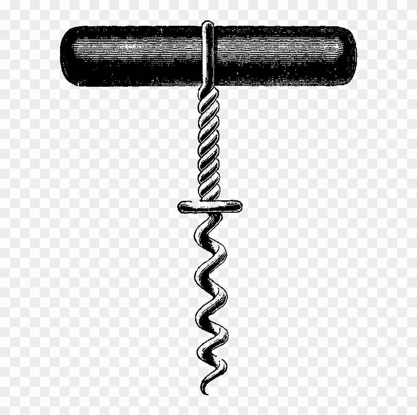 This Is A Wonderful Digital Image Transfer Of A Vintage - Corkscrew Clipart Transpartent #96712