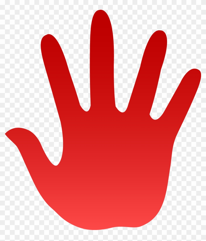 Free Clipart Of Hand - Red Hand Clipart #96753