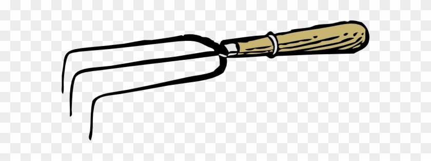 Gardening Fork Clip Art Free Vector 4vector - Hand Fork Clip Art #96950