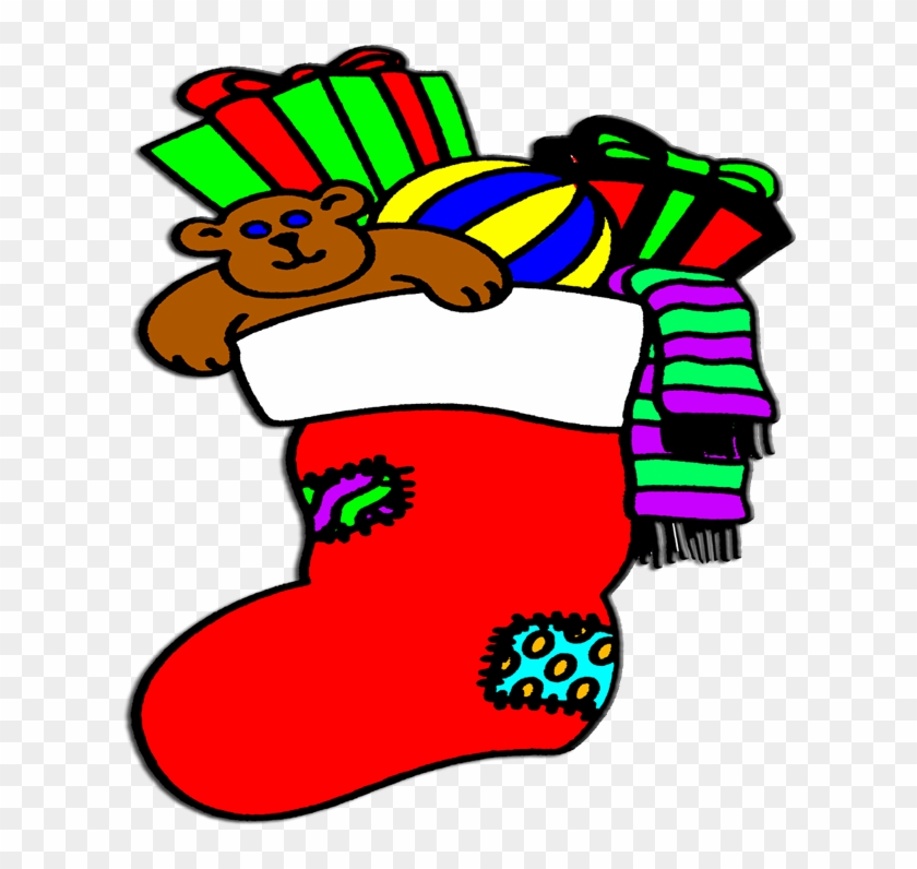 Stuffed Christmas Stocking Gifts For Kids Baby - Clipart Christmas Stockings Transparent #96962