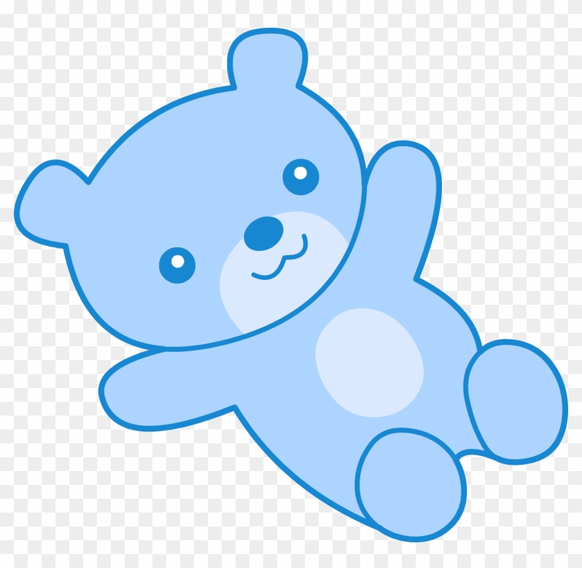 Teddy Bear Clipart Baby Blue - Teddy Bear Cartoon Blue #97036