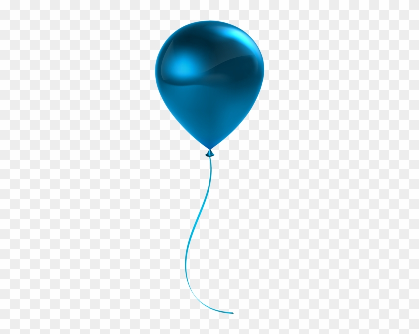 Single Blue Balloon Transparent Clip Art - Single Green Balloon Clip Art #97083