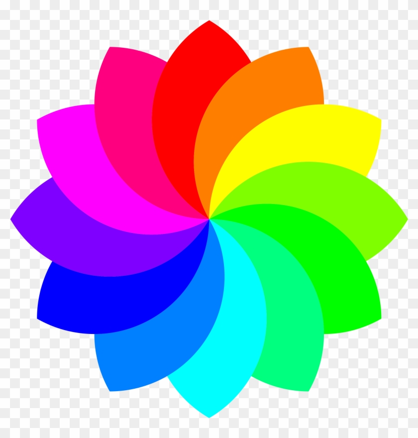 Other Popular Clip Arts - Rainbow Flower Clipart #97255