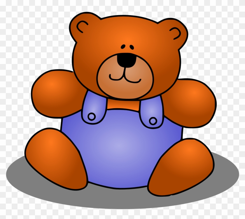 Stuffed Animals Clipart Toy Animal Pencil And In Color - Small Teddy Bear Clipart #97648