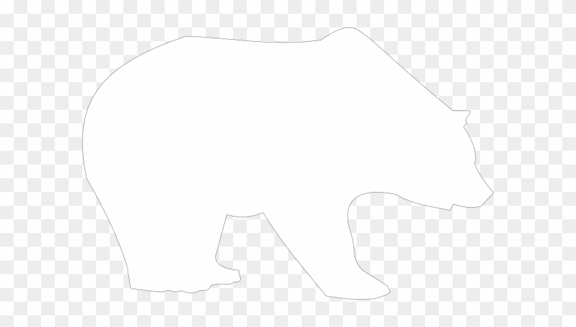 Bear For Laser Cutout Clip Art At Clker - Black Bear Cut Out #97666