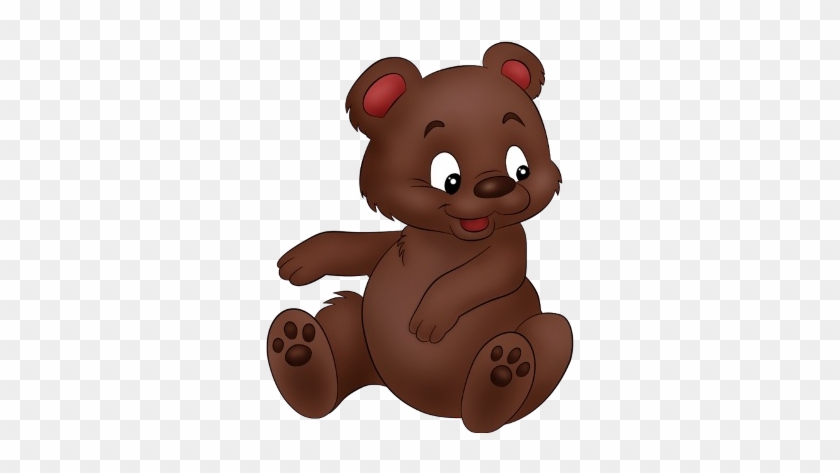 Grizzly Bear Clipart Baby - Cute Cartoon Brown Bear #97698