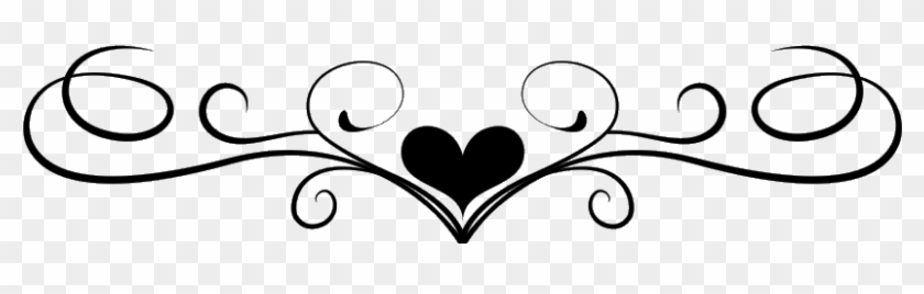 Scroll Sticker - Heart Scroll Clip Art #97719