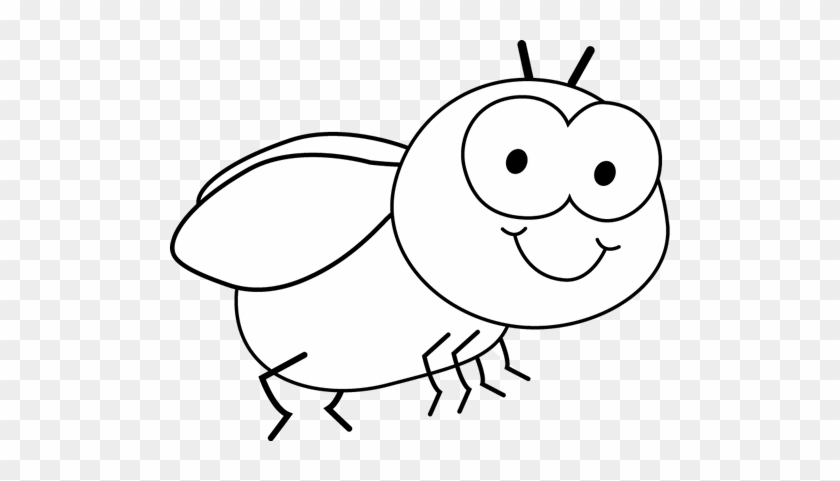 Black And White Fly - Black And White Flies Clipart #97818