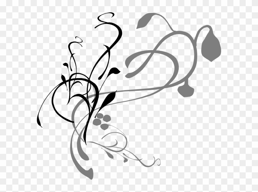 Scroll Frame Clipart Besides Flourish Decorations Flourish - Lines, Vines And Trying Times #97821