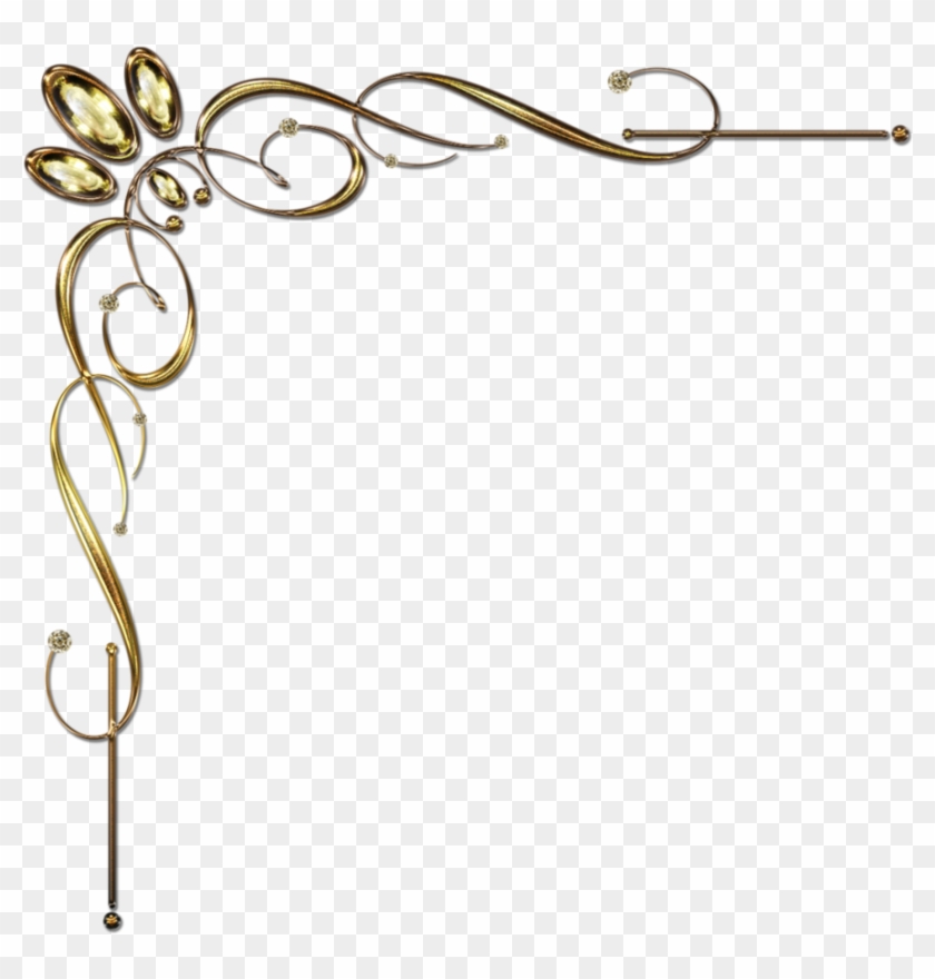 Golden Corner Ornament 1 By Lyotta On Deviantart Qkugjk - Golden Corner Png #97870