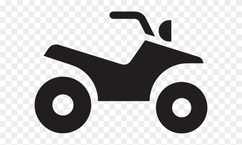 Free Vector Atv White Clip Art - Two Wheeler Parking Logo #97888