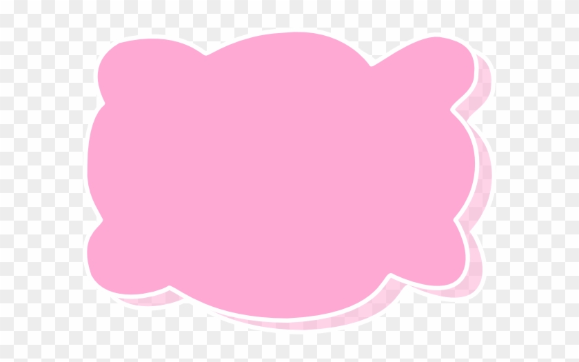 Pink Clould Clip Art At Clker - Pink Pillow Clipart #98043