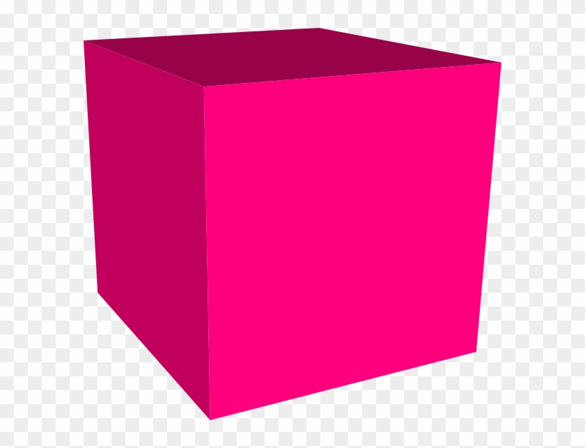Pink Cube Clip Art At Clker - Pink Box Clipart #98054