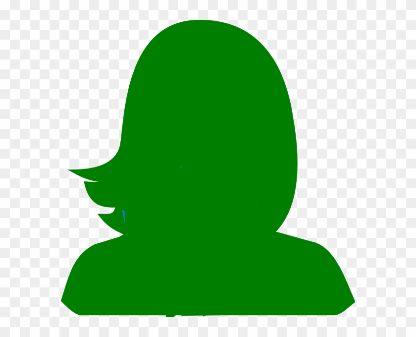 Green Woman Silhouette Clip Art - Green Silhouette #98153