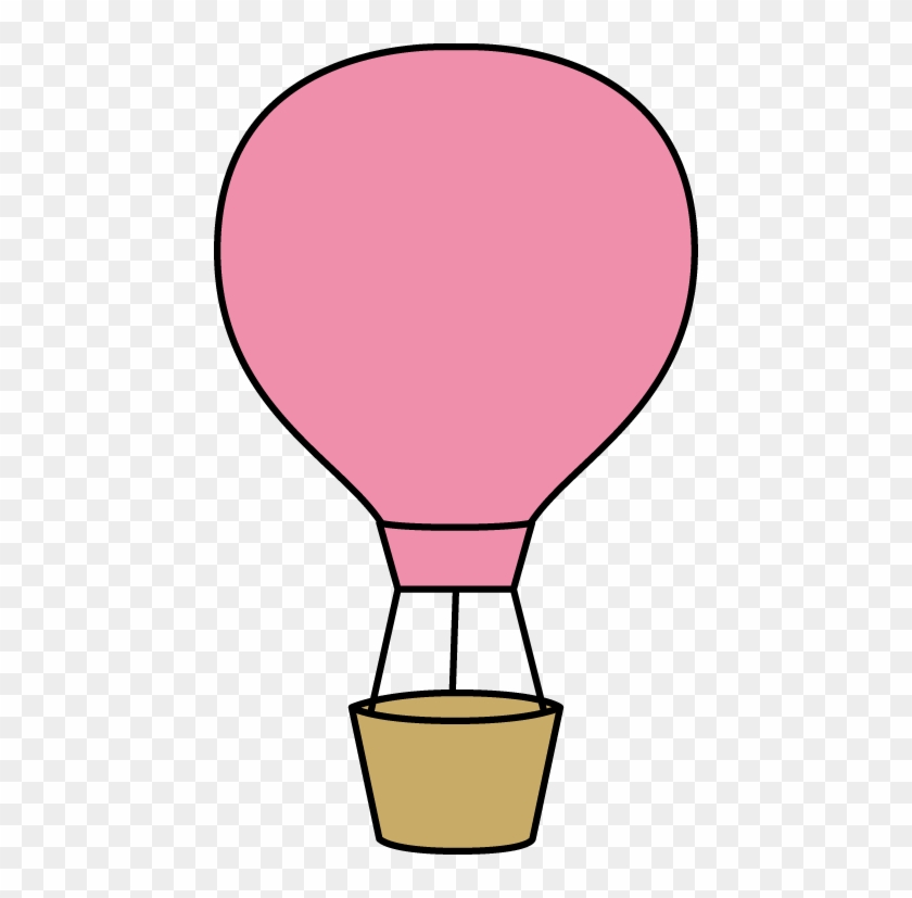 Pink Hot Air Balloon - Pink Hot Air Balloon Clipart #98219