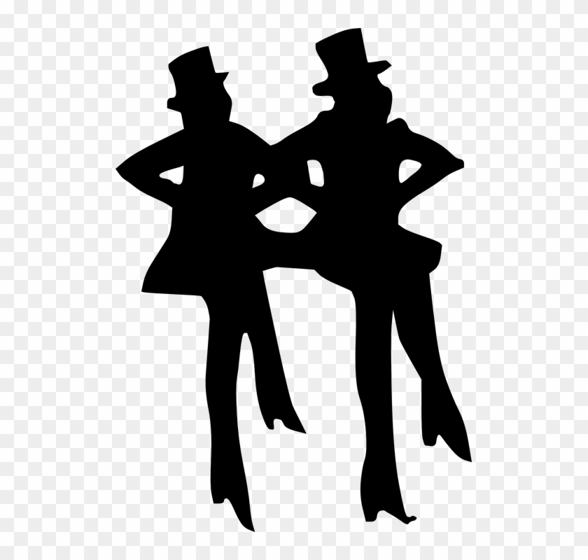 Dance Performance Silhouette Dancer Dancers Shoes - Tap Dancing Clip Art #98240