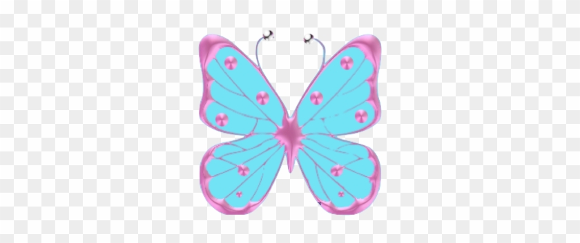Light Pink Butterfly Clip Art - Pink And Blue Butterfly #98287