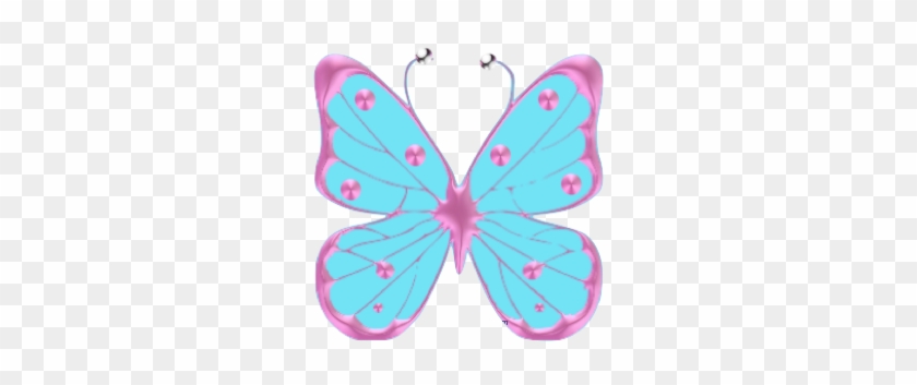 light blue butterfly clipart