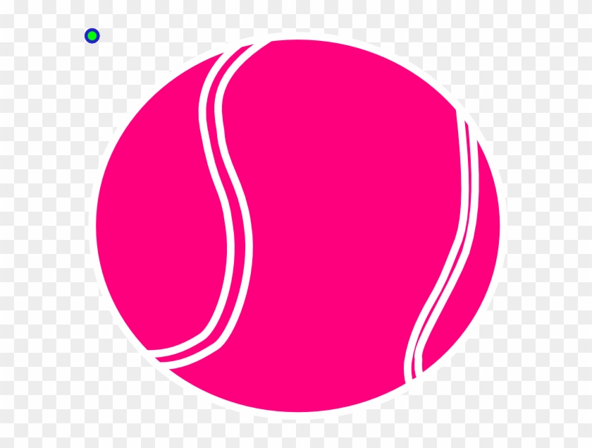 Clipart Pink Ball Bright Tennis Clip Art At Clker Com - Pink Tennis Racket Clipart #98326