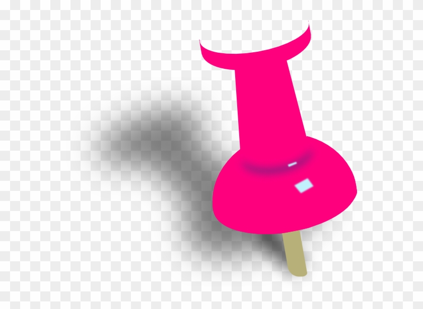Pink Push Pin Clip Art At Clker Com Vector Clip Art - Pink Push Pin Png #98334
