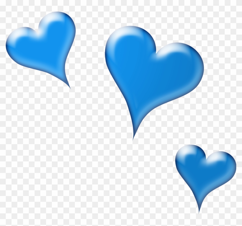 Blue Hearts Clip Art #98380