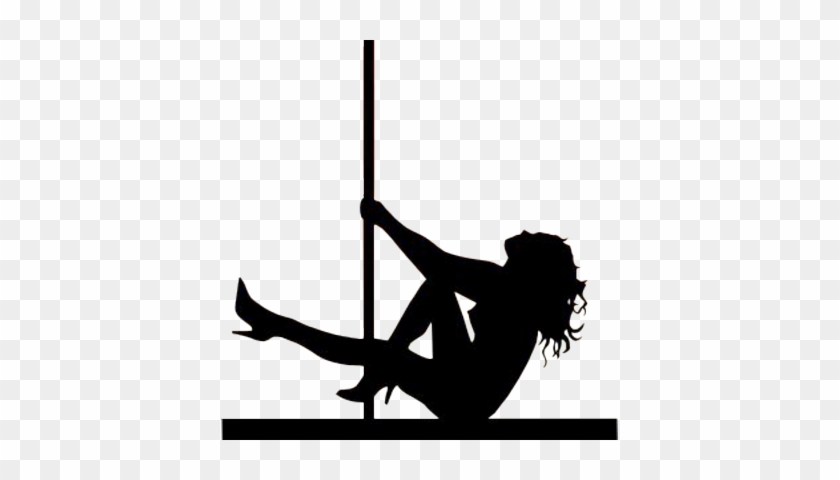 Pole Dancer Silhouette Clipart - Pole Dancer Silhouette Transparent Png #98386