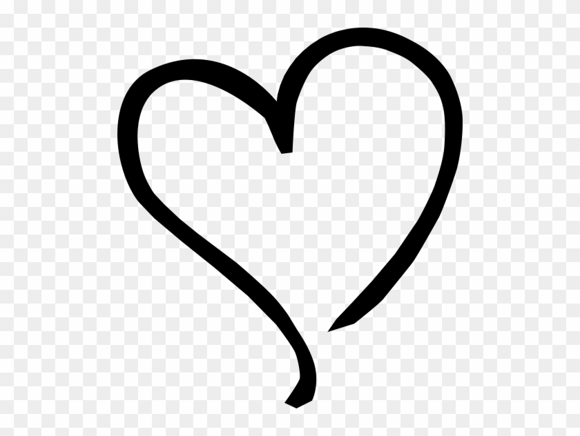 Tilted Heart - Sideways Heart Clip Art #98385