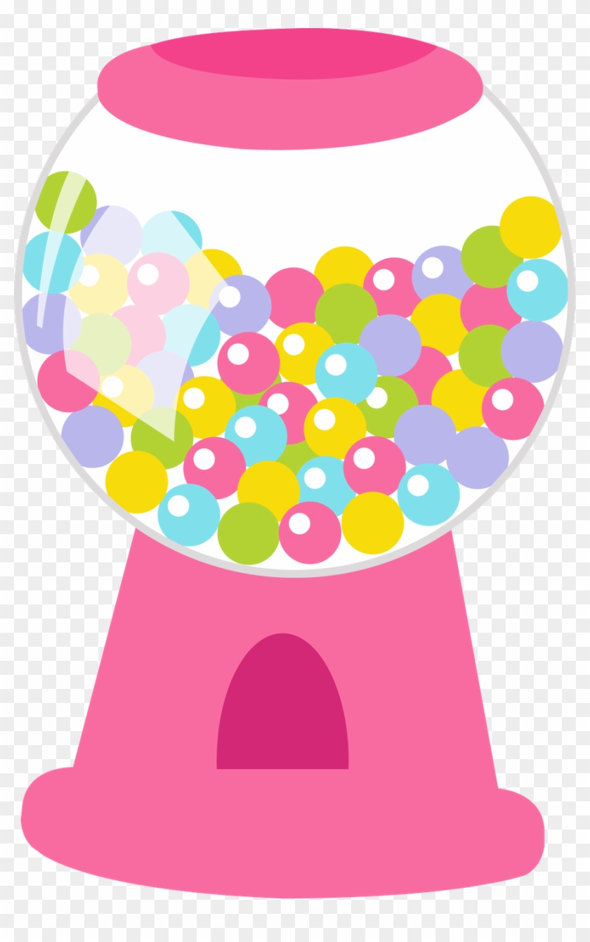 Doces E Balas - Pink Gumball Machine Clip Art #98397