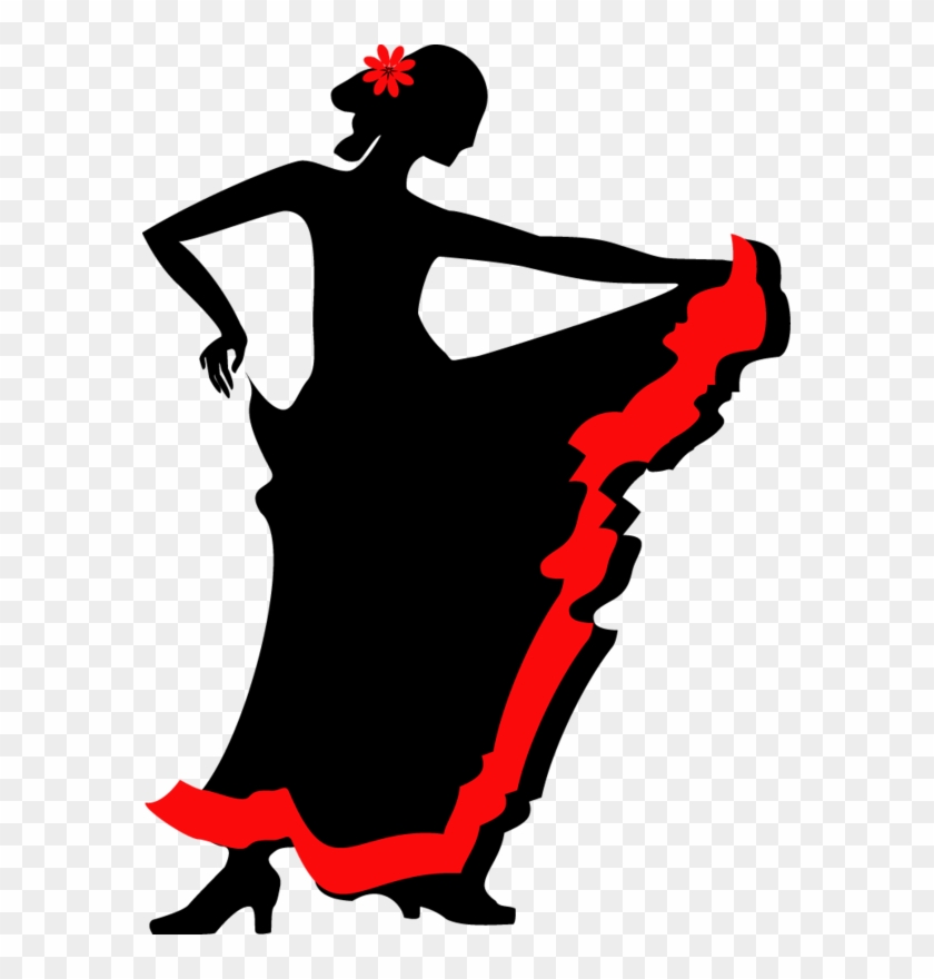 Flamenco Dance Silhouette Clip Art - Фламенко Силуэт #98435