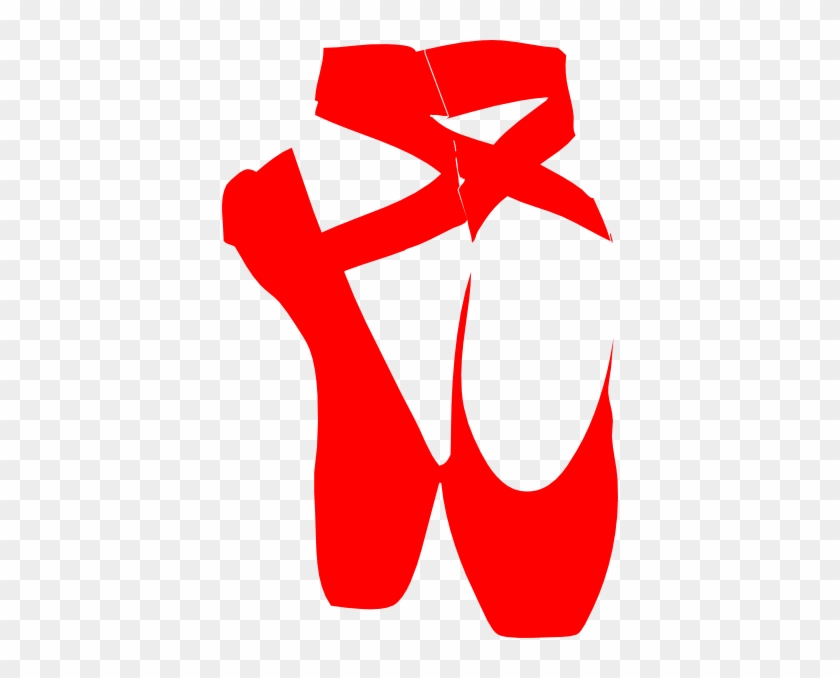 Cartoon Ballet Shoes - Ballet Pointe Shoes Silhouette #98453