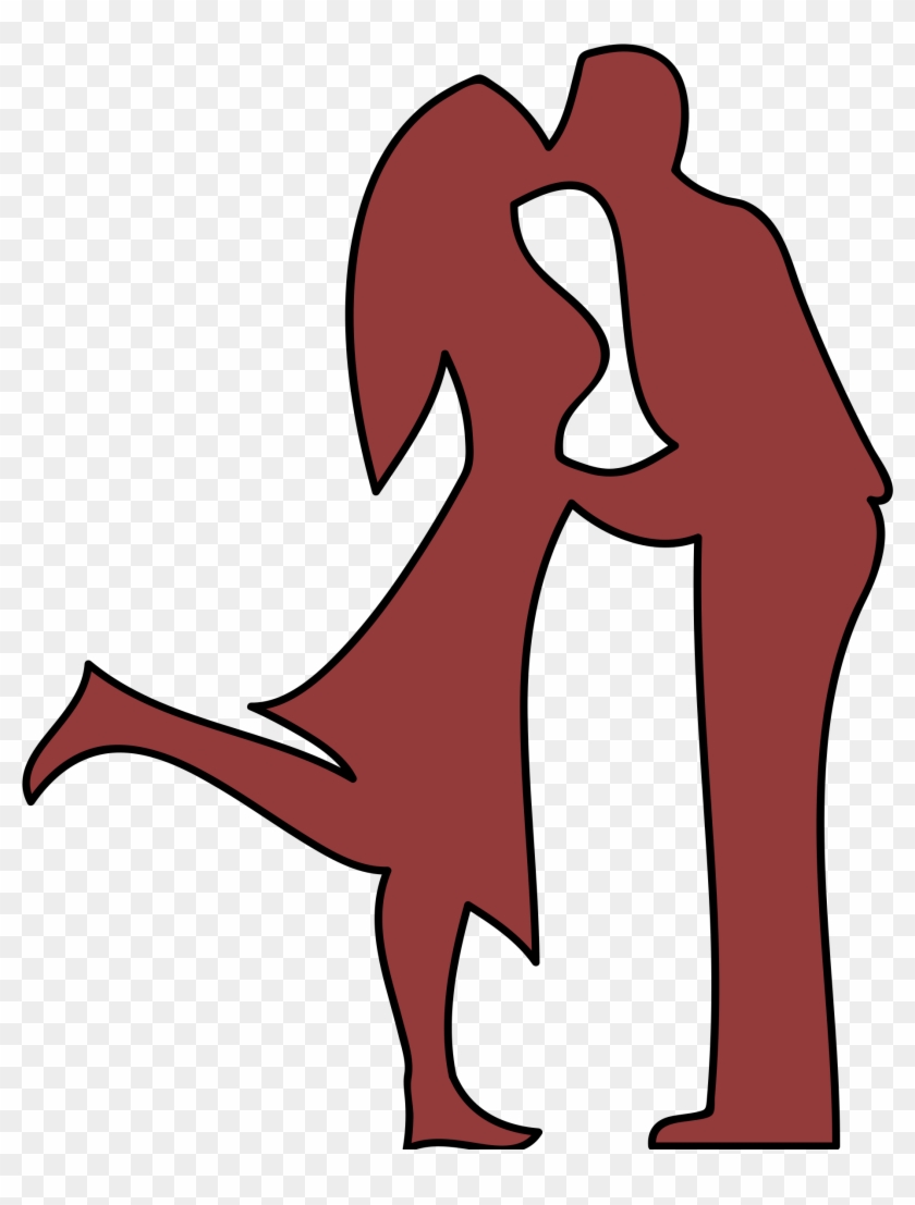 Big Image - Couple Kissing Clip Art #98480