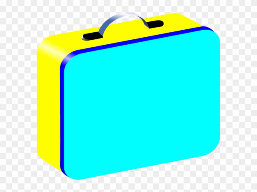 Blue Yellow Red Lunchbox Vector Clip Art - Lunch Box Clipart Background #98573