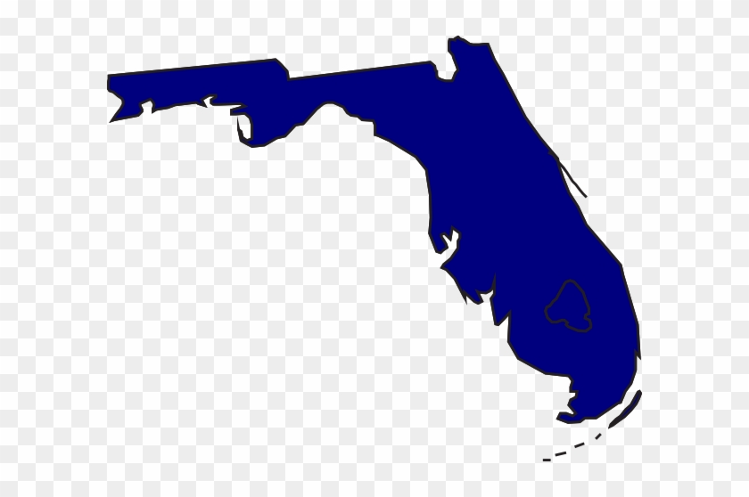 Clip Arts Related To - Florida Map Vector Png #98750