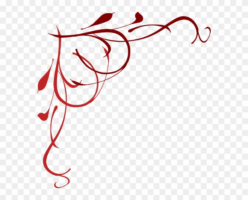 Red Hearts Clip Art At Clker - Page Borders Png #98788