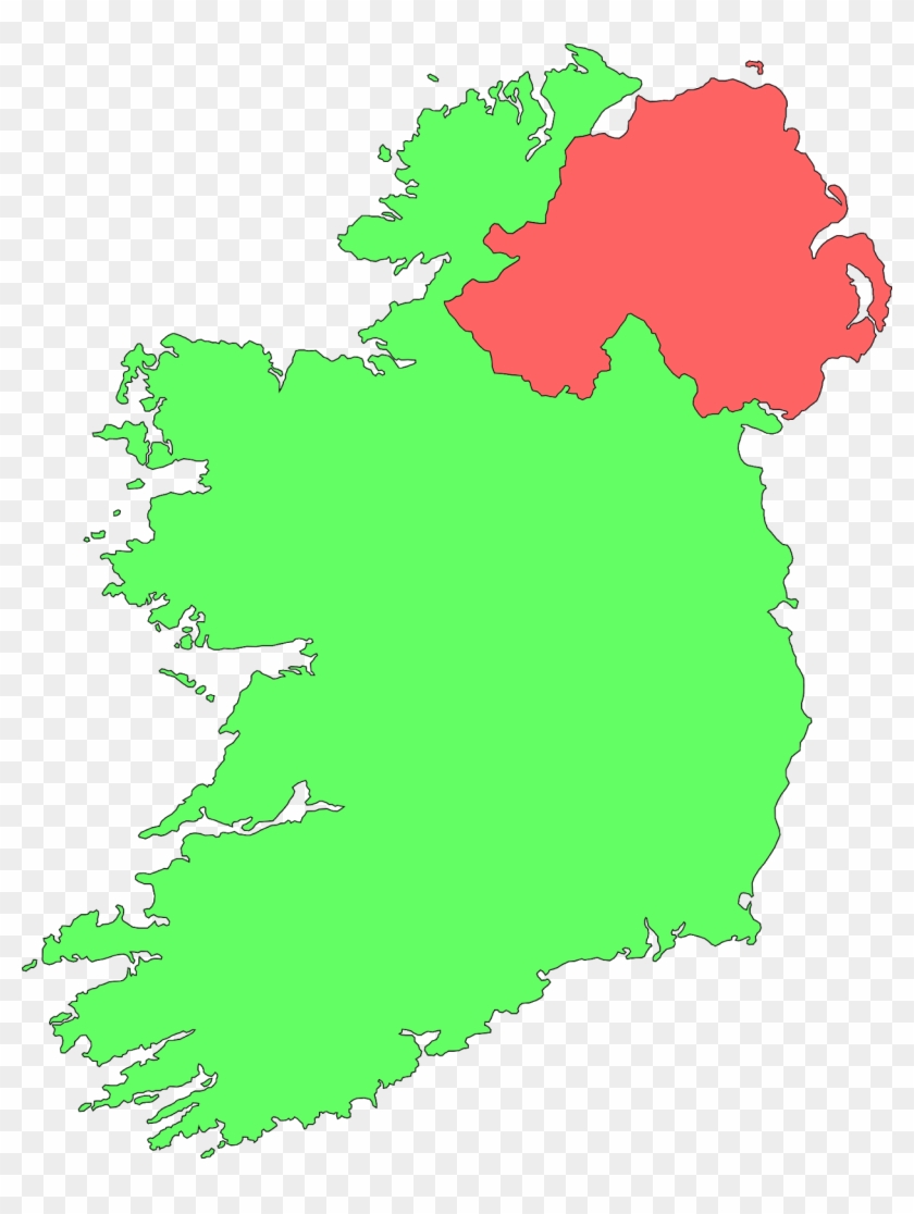 Ireland Contour Map Clip Art At Clker - Easy Map Of Ireland #98973