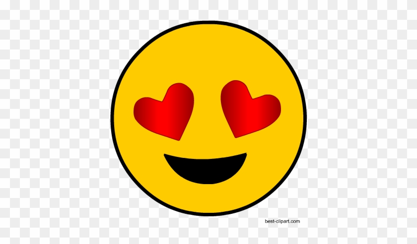 Heart Eyes Emoji Clip Art - Frosted Window Transfer Mandatory Symbol #99014